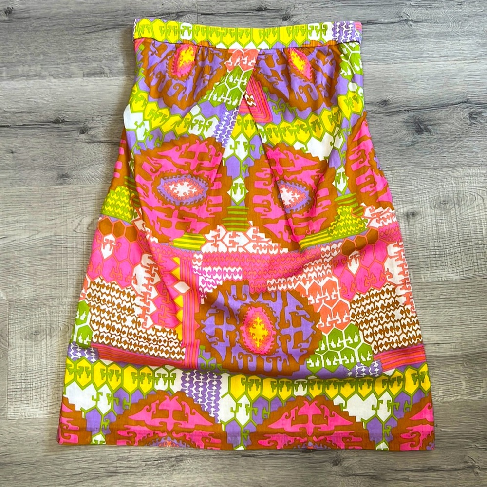 EUC Sz 6 Trina Turk pencil skirt Colorful Vibrant Trina Turk Midi Skirt 083